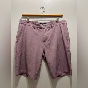 TravisMathew Sand Harbor Golf Shorts Heathered Garnet Rose Size 38